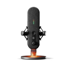 SteelSeries Alias USB Mic for PC — 3X Bigger Capsule for Gaming, Streaming and Podcasting — Sonar for Streamers Audio Software — AI Noise Cancelling — LED Mute & Level Monitoring — Shock Mount